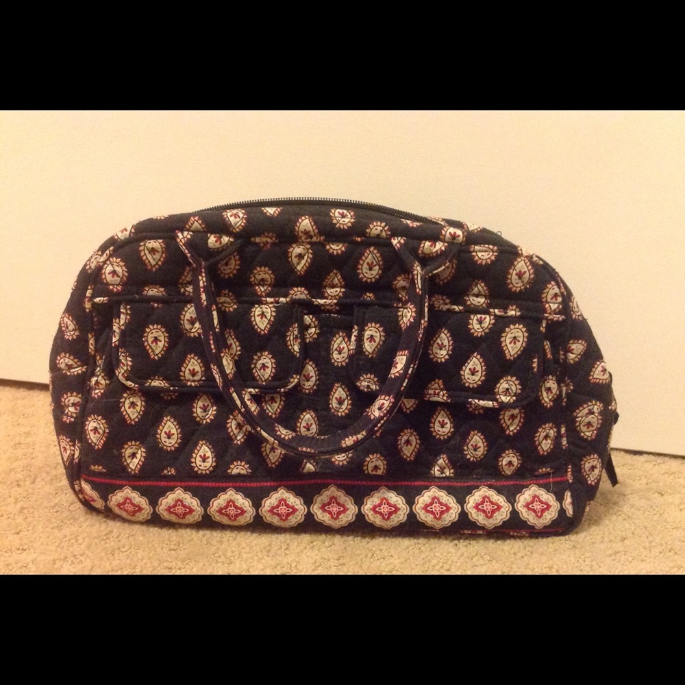 Vera Bradley "Classic Black" print handbag